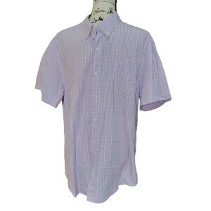 Dockers Check Short Sleeve Button Down Men's Shirt - Size XL
